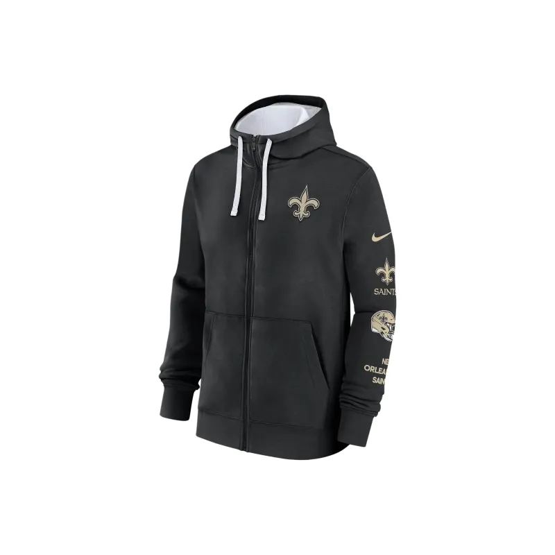 Nike New Orleans Saints Club Men's Nike Nfl Full-Zip Hoodie-0