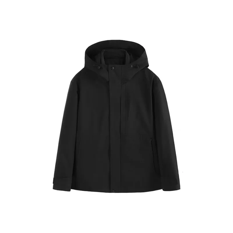 DAVID NAMAN Down Jacket Men's Black-0