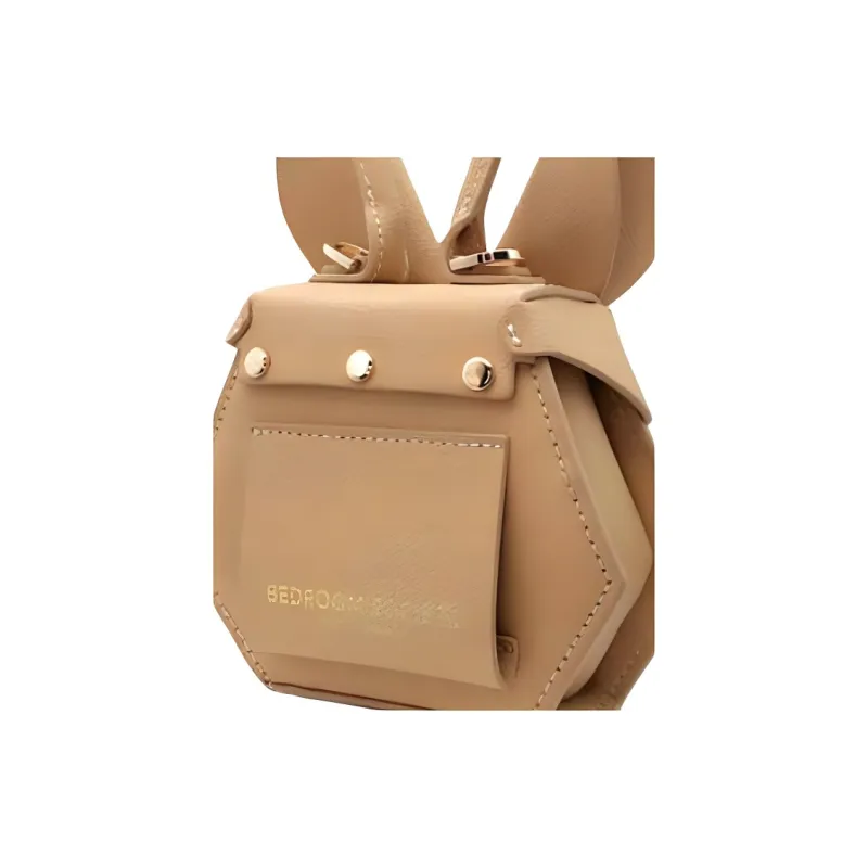 BEDROOM SOCIETE BEDRU：M SCSJETE Calfskin Shoulder Bag Crossbody Bag Handbag Mini Women's Brown-4