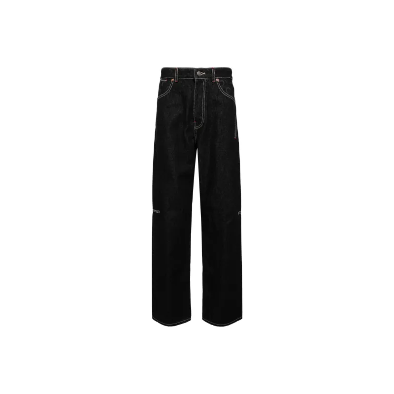 Marine Serre Straight-leg Jeans-0