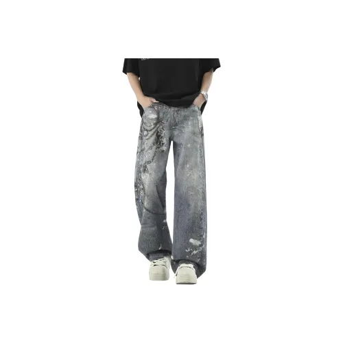 SXSY Jeans Unisex Vintage Blue