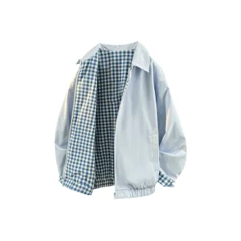 Yalu Jackets Coats Unisex Navy Blue