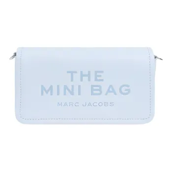 MARC JACOBS Leather Crossbody Bag Mini Women's Light Blue