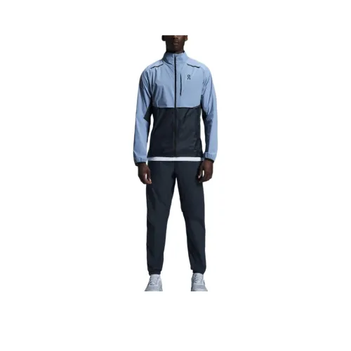 On Weather Jackets & Coats Men's Light Gray Blue/Midnight