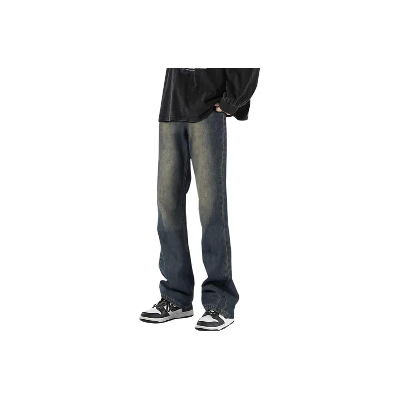 POLAR BEAR Washed Stretch Distressed Jeans Summer Unisex-16