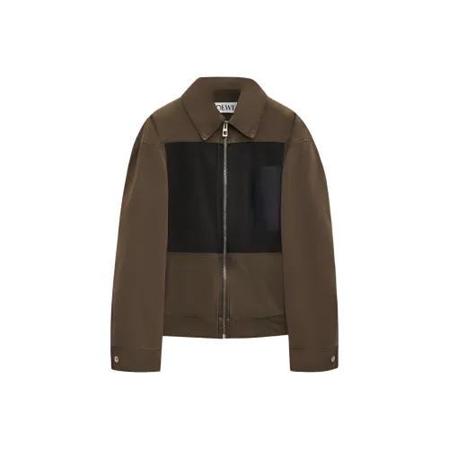 LOEWE Jackets & Coats Men's Khaki Green