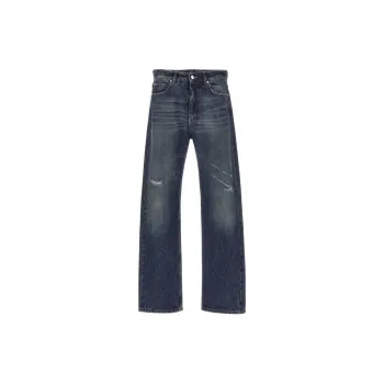 Ferragamo Distressed Tapered Leg Jeans