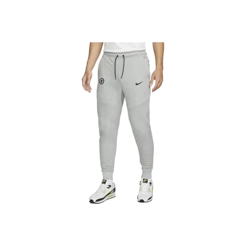 Nike Chelsea F.C. Tech Fleece Third Knitted Sports Pants Men's Light Gray