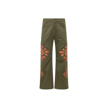 BLUEMARBLE Embroidered Gabardine Cargo Trousers