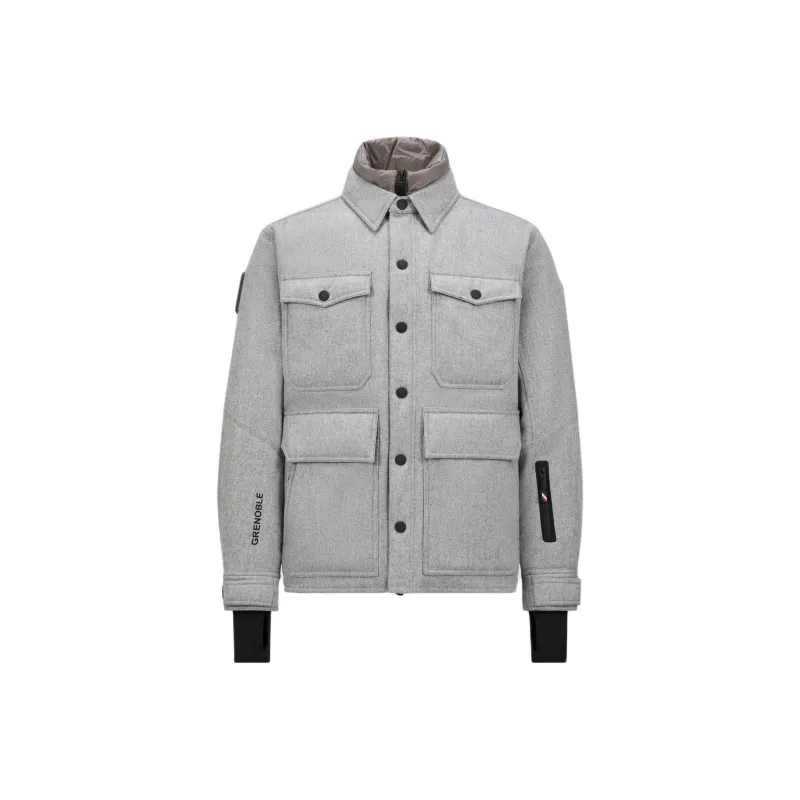 Moncler Grenoble Antuco Logo Patch Shirt Jacket-0
