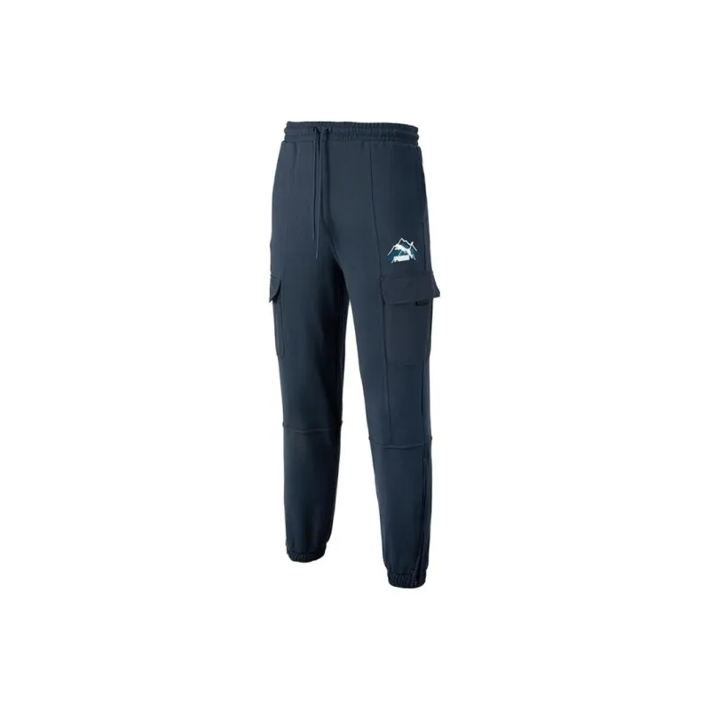 PUMA Knitted Sweatpants Men Blue-0