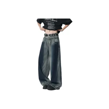 WARNING LIGHT Jeans Unisex Blue