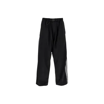 Y 3 Logo Printed Belted Trousers