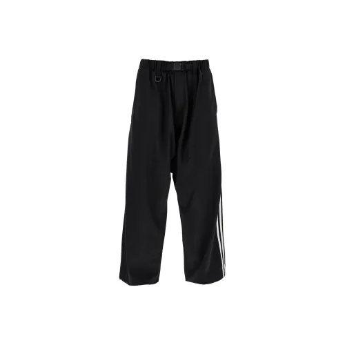 Y 3 Logo Printed Belted Trousers