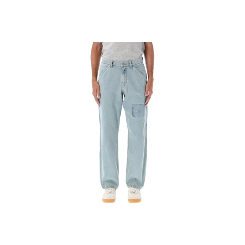 PLEASURES Jeans Men's Light Blue-0