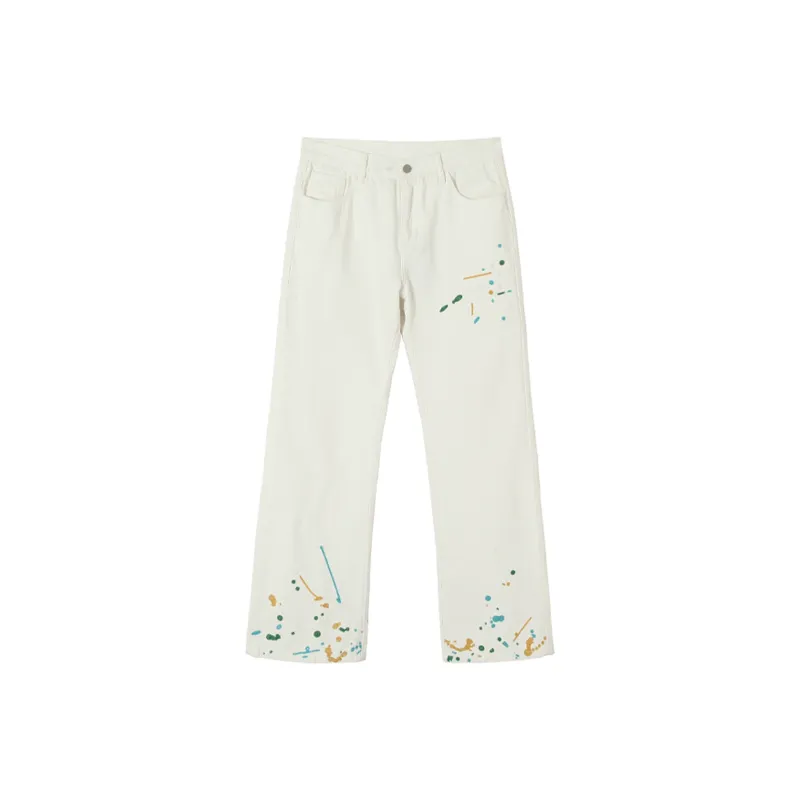 YADcrew Jeans Unisex White-0