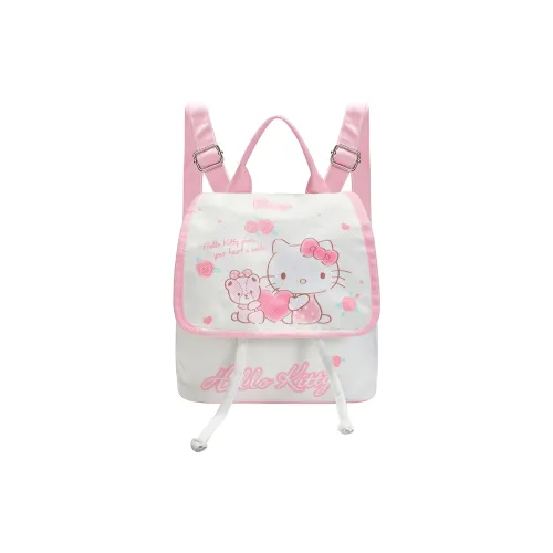 Sanrio Polyester Backpack Handheld Backpack Women's White