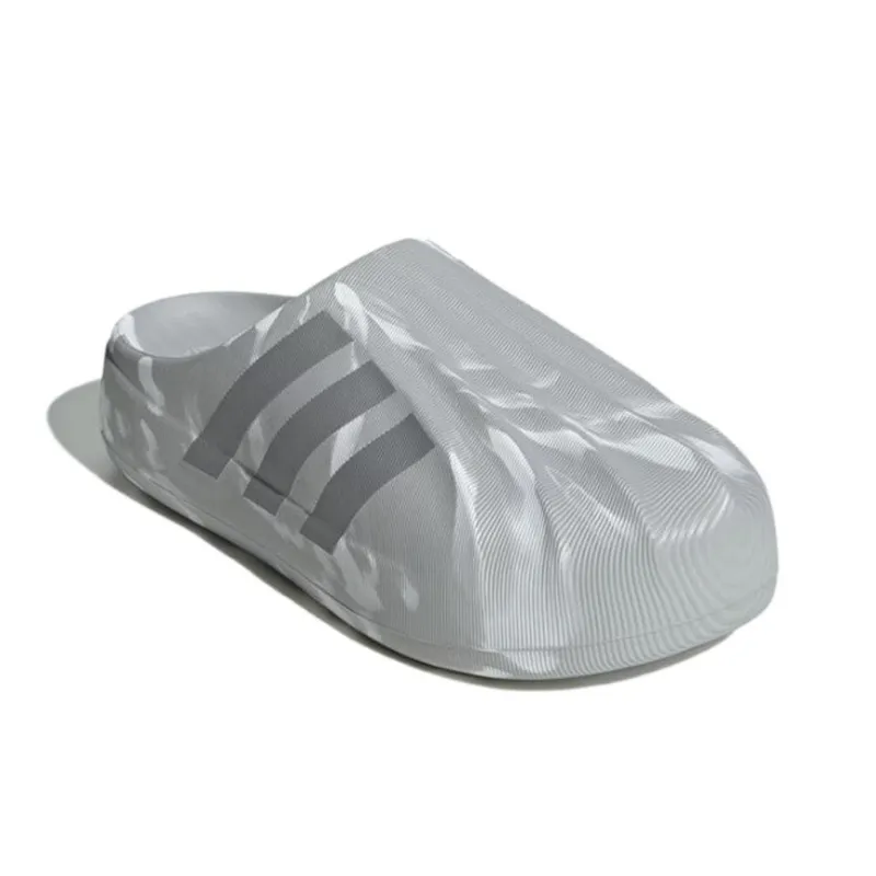 Adidas Originals AdiFOM SUPERSTAR MULE Abrasion Resistant Slip Resistant Closed Toe Slippers Unisex Gray-2