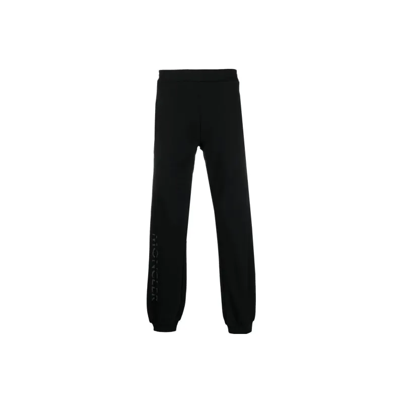 Moncler Knitted Sweatpants Men Black-0