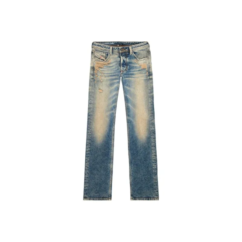 DIESEL 1985 Larkee Distressed Straight Jeans-0