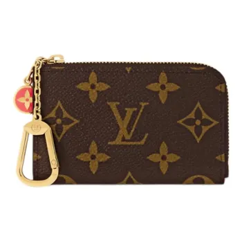 LOUIS VUITTON Noa Coated Canvas Key Pouch Unisex Brown