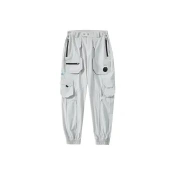 LNG X China Aerospace Casual Pants Unisex Starlight Glow Gray