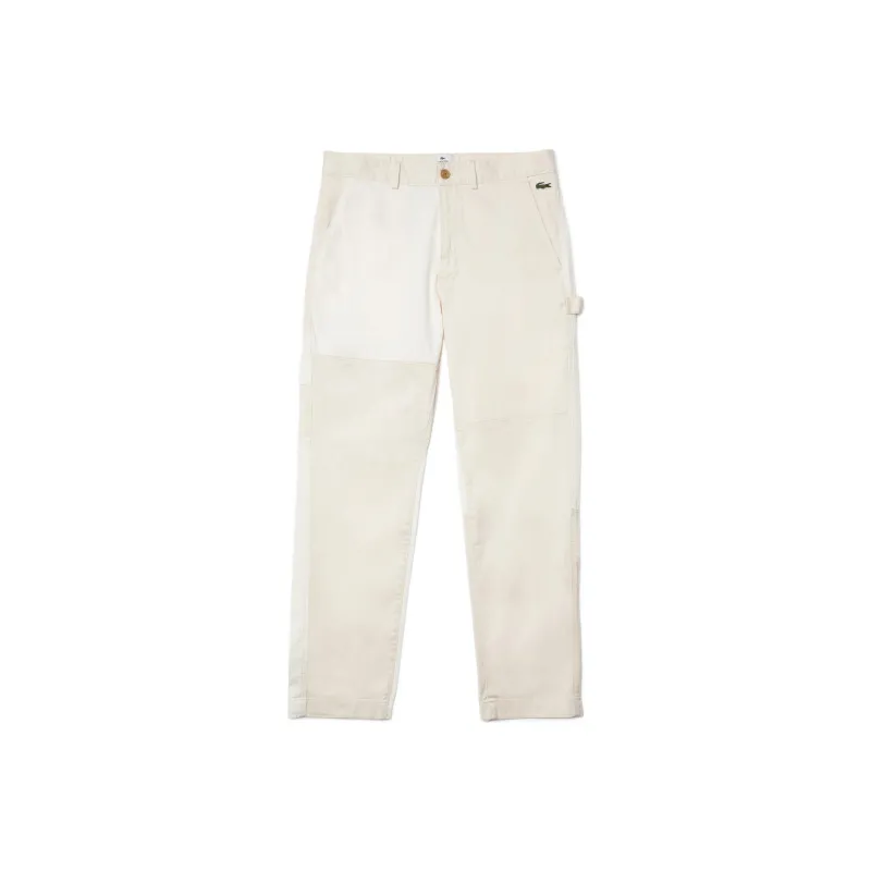 LACOSTE SS22 Casual Pants Men's Ecru-0