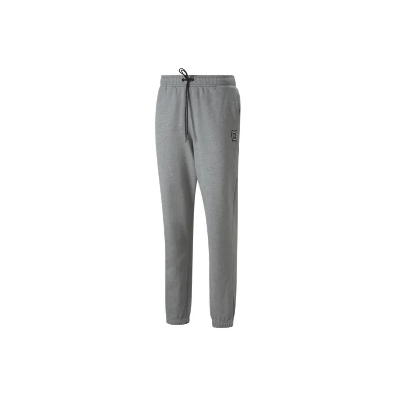 PUMA Basketball Collection Knitted Sports Pants Men's Gray-0