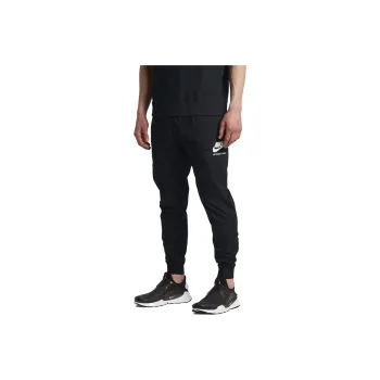 Nike INTERNATIONAL WOVEN JOGGER Knitted Sports Pants Men's Black