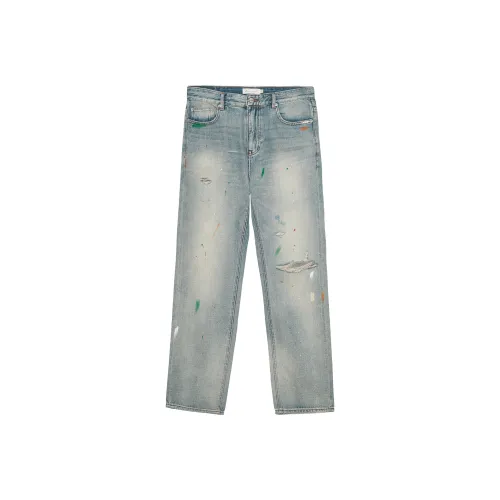 CLIMAX VISION Jeans Unisex Ink Splatter
