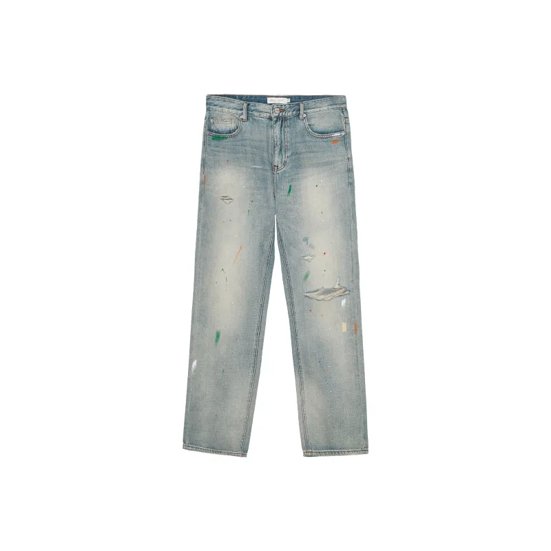 CLIMAX VISION Jeans Unisex Ink Splatter-0