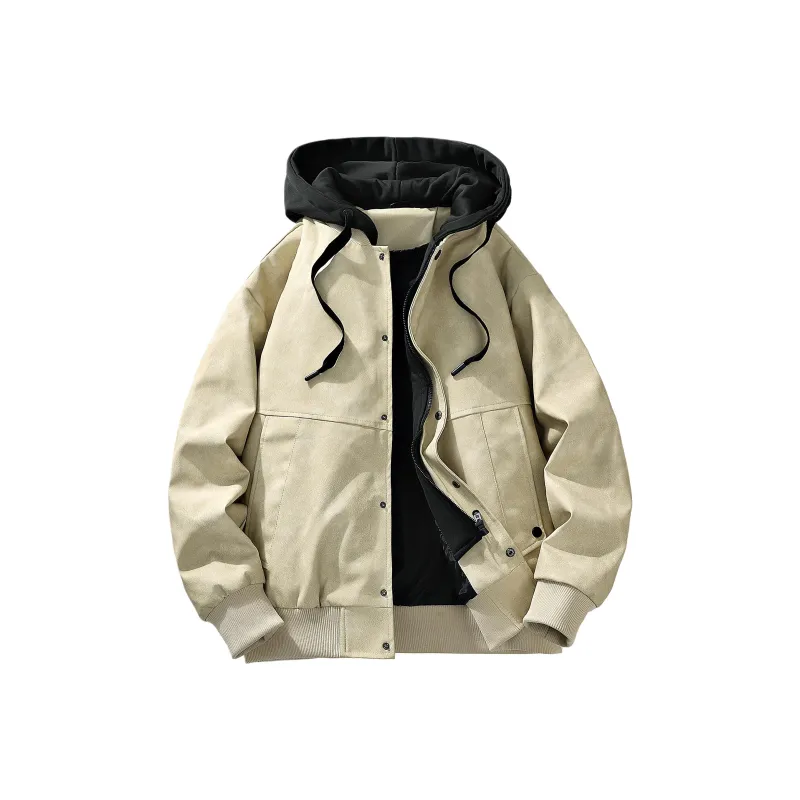 Yalu Jackets Coats Unisex Coffee-6
