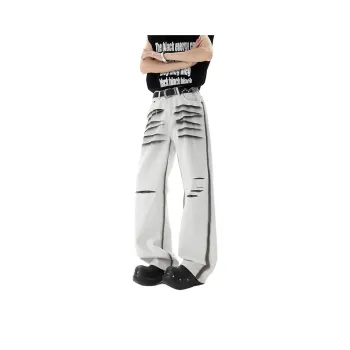 MEIPIN TANG Jeans Unisex White