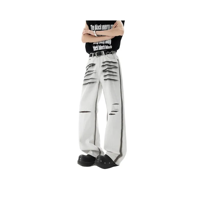 MEIPIN TANG Jeans Unisex White-0