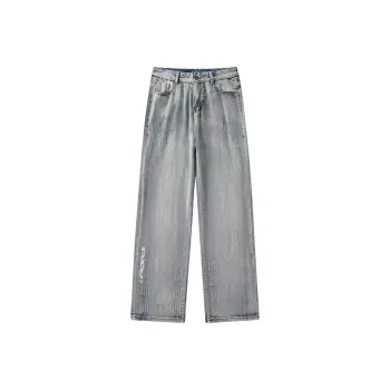 XINGJIZHE Jeans Unisex Vintage Blue