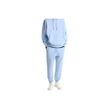 ZARA Knitted Sweatpants Men Blue