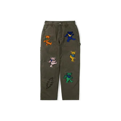 Thisisneverthat X Grateful Dead Jeans Unisex Green