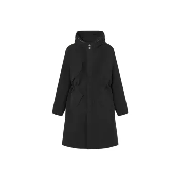 VERSACE La Coupe Des Dieux Hooded Trench Coat