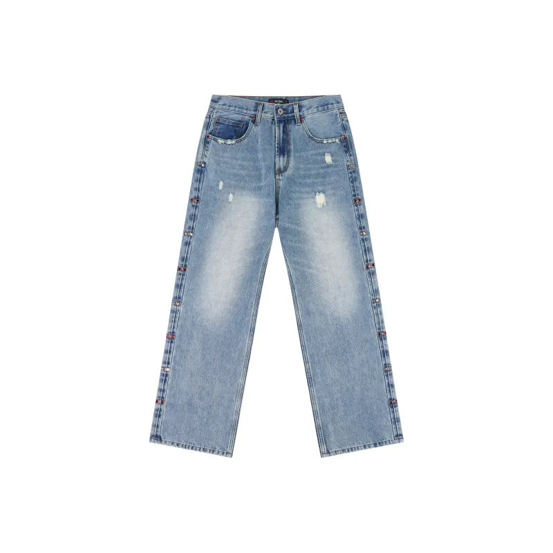 OCCUPY Jeans Unisex Washed Blue-0