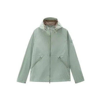 WOOLRICH Zip-Up Crinkle Windbreaker