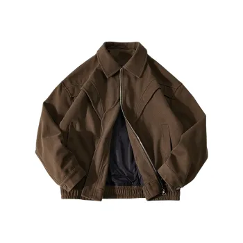DJ.SPIRIT Jackets Coats Unisex Brocade Gourd Purple