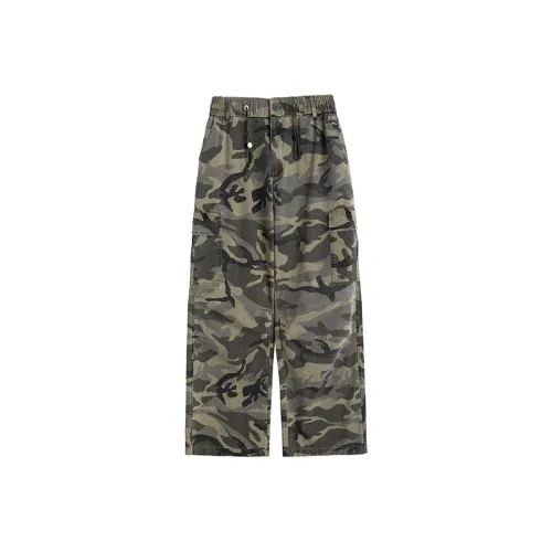 MIIOW Trend Party Series Cargo Pants Women's Army Green