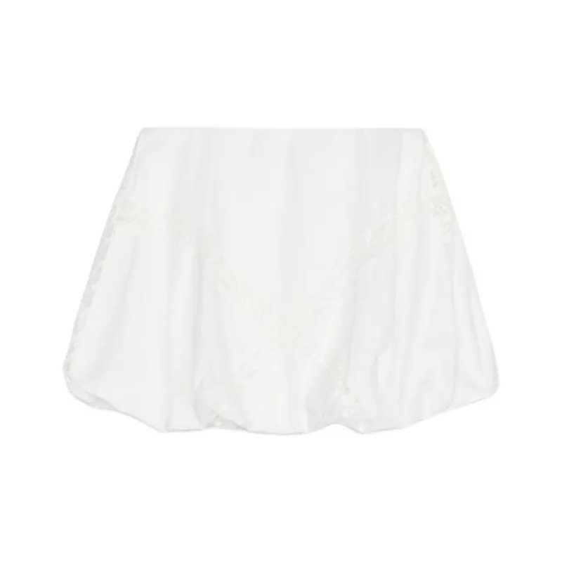 ZARA Casual Short Skirts Women's White-1