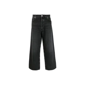 AGOLDE Straight Hem Wide Leg Jeans