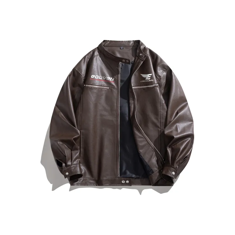 EOOVEN Leather Jackets Unisex-0