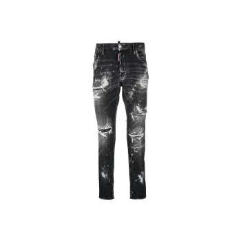 DSQUARED 2 Straight Leg Distressed Jeans