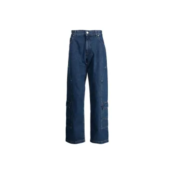 TRUSSARDI Logo-plaque Straight-leg Jeans