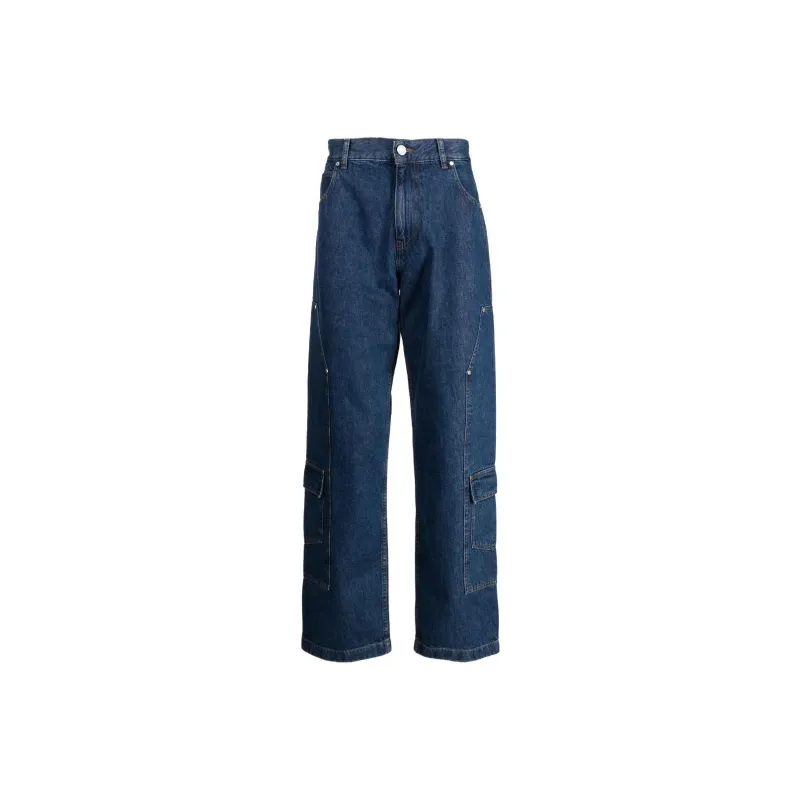 TRUSSARDI Logo-plaque Straight-leg Jeans-0