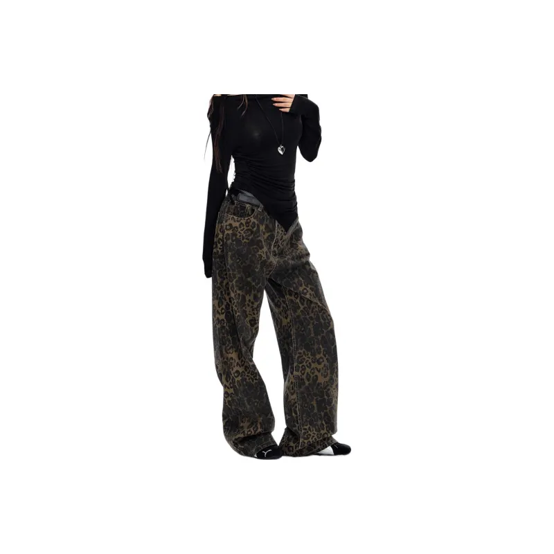 RAMPAGE Jeans Unisex Leopard Print-0