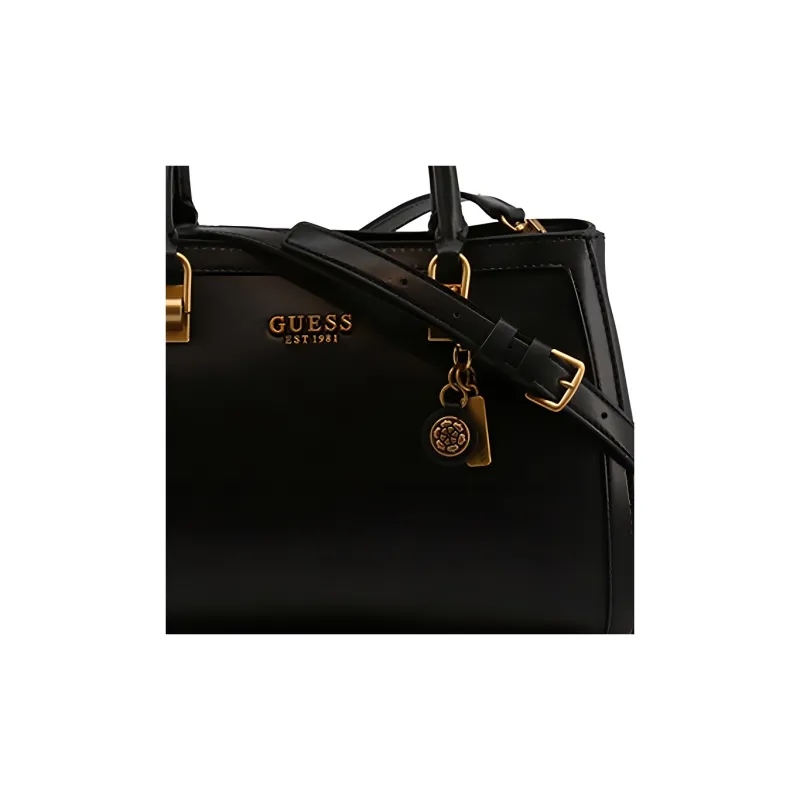 GUESS Artificial Leather Crossbody One Shoulder Clutch Regular Women's Black-3
